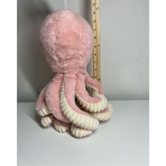 Pink Octopus Plush Stuffed Animal. 8" Tall. Soft Perfect Adorable. No tags. - Picture 4 of 4